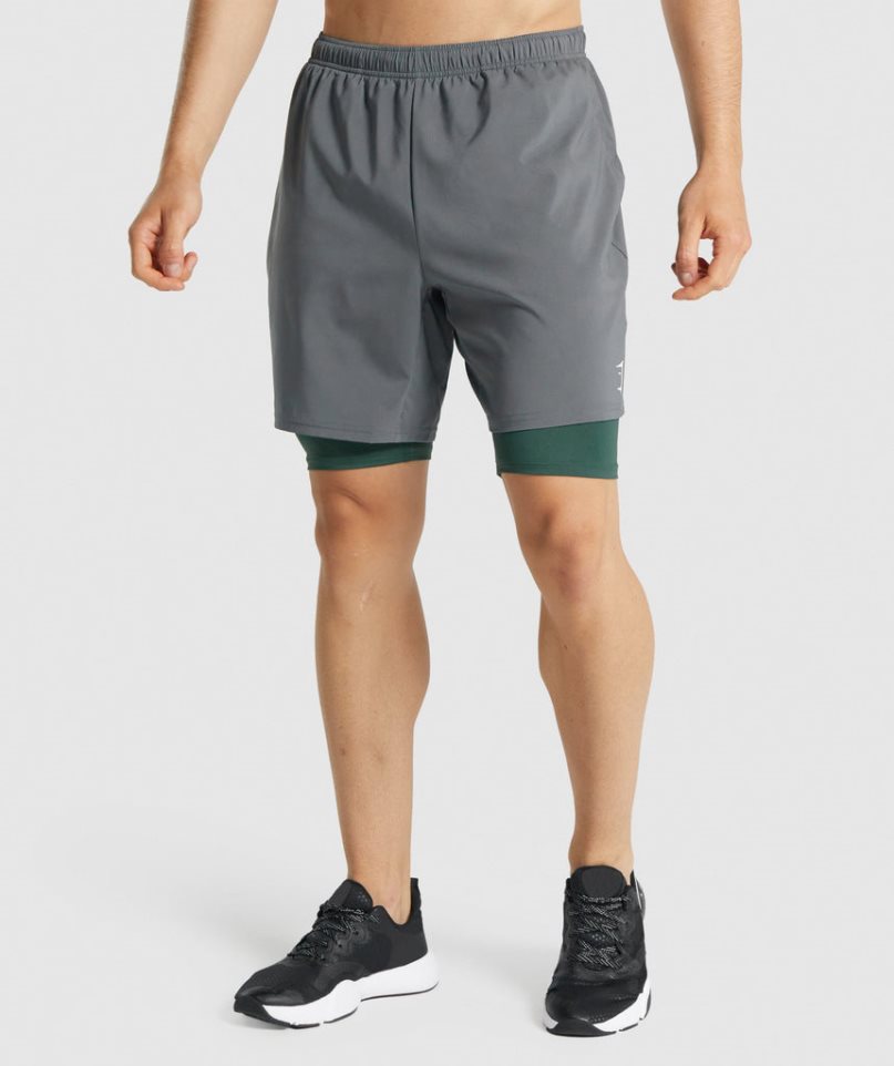 Men's Gymshark Element Baselayer Shorts Dark Green | NZ 5PGHUJ